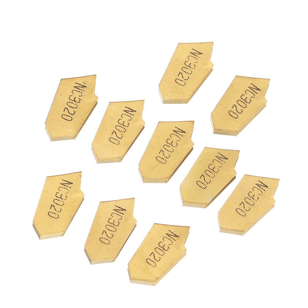 10pcs SP200 SP300 SP400 PC9030 NC3020 NC3030 Grooving Carbide Insert Lathe Cutter Turning Tool Parting and Off Tools