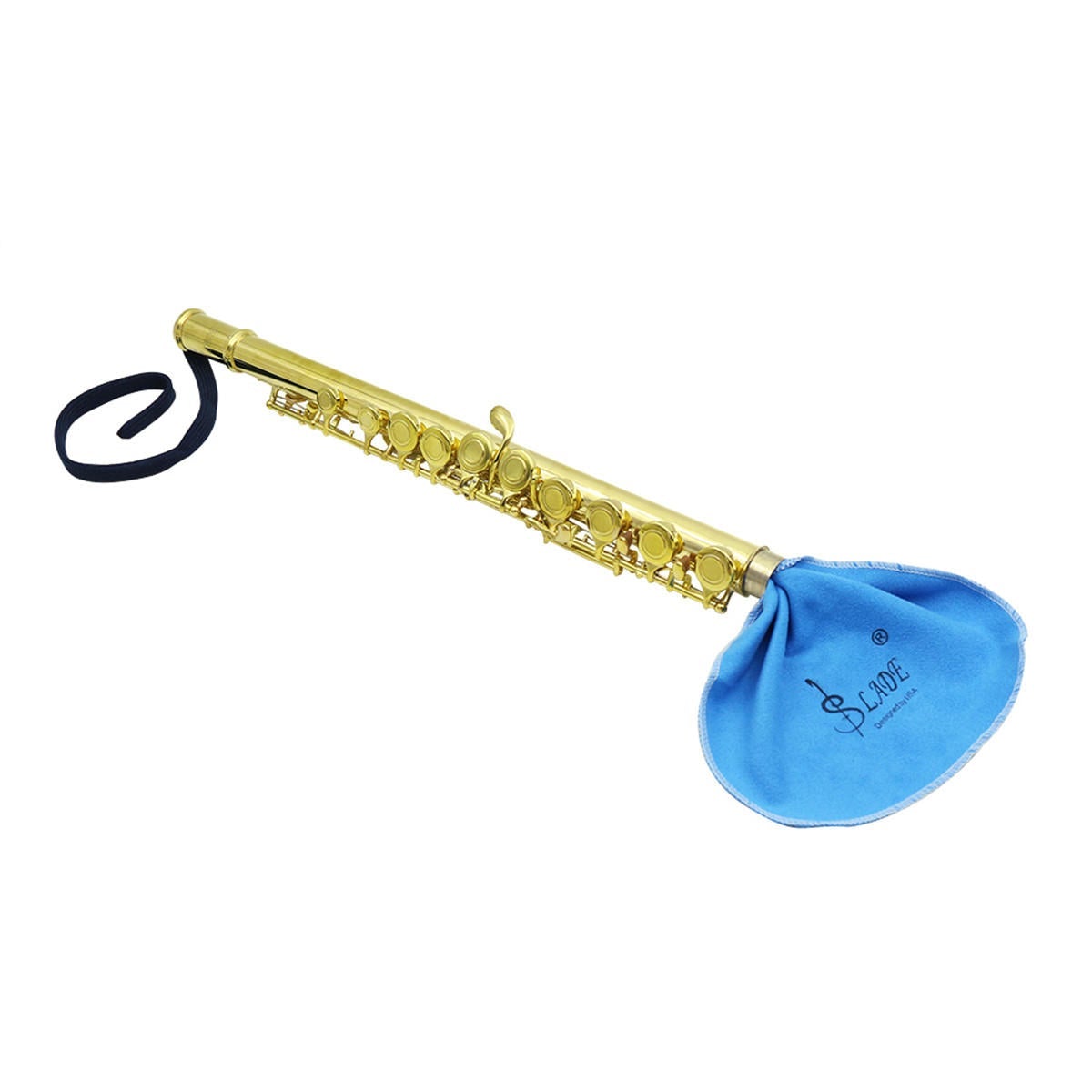 16 Holes C Key Flute Copper with Cloth Screwdriver Gloves Bag