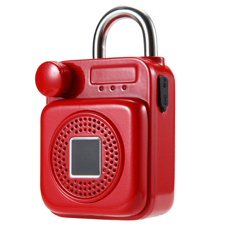 Mini Backpack Shape Bluetooth Speaker Smart Lock USB Charging APP/Fingerprint Unlock Padlock