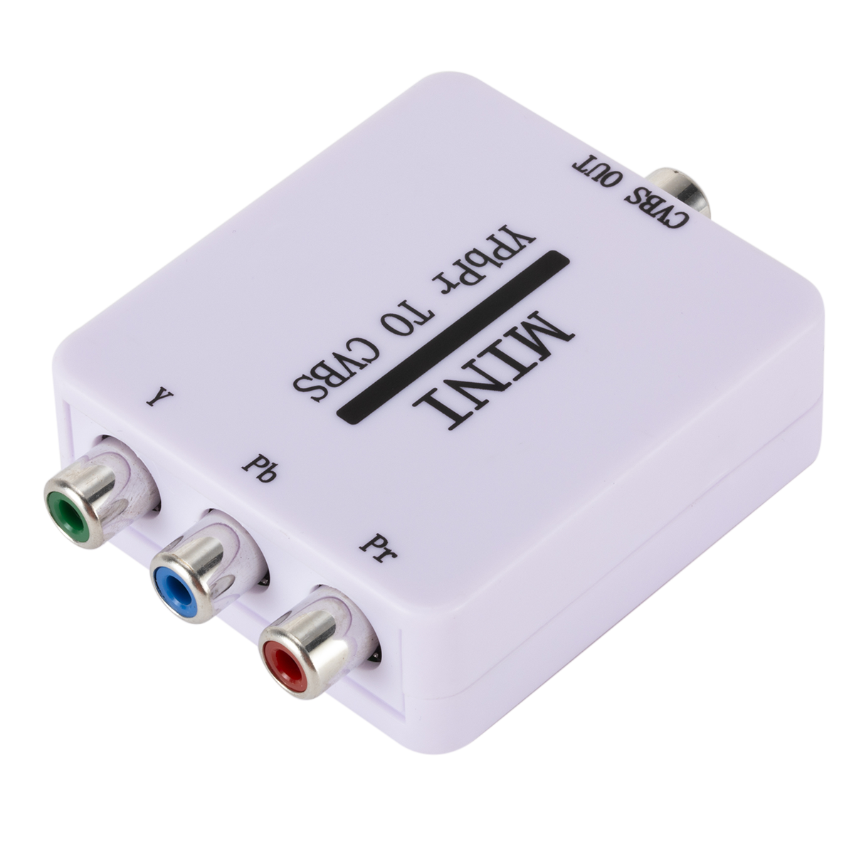 Mini YPbPr to CVBS Video Converter Adapter Color Difference to AV Converter 1080P for TV Projector Monitor