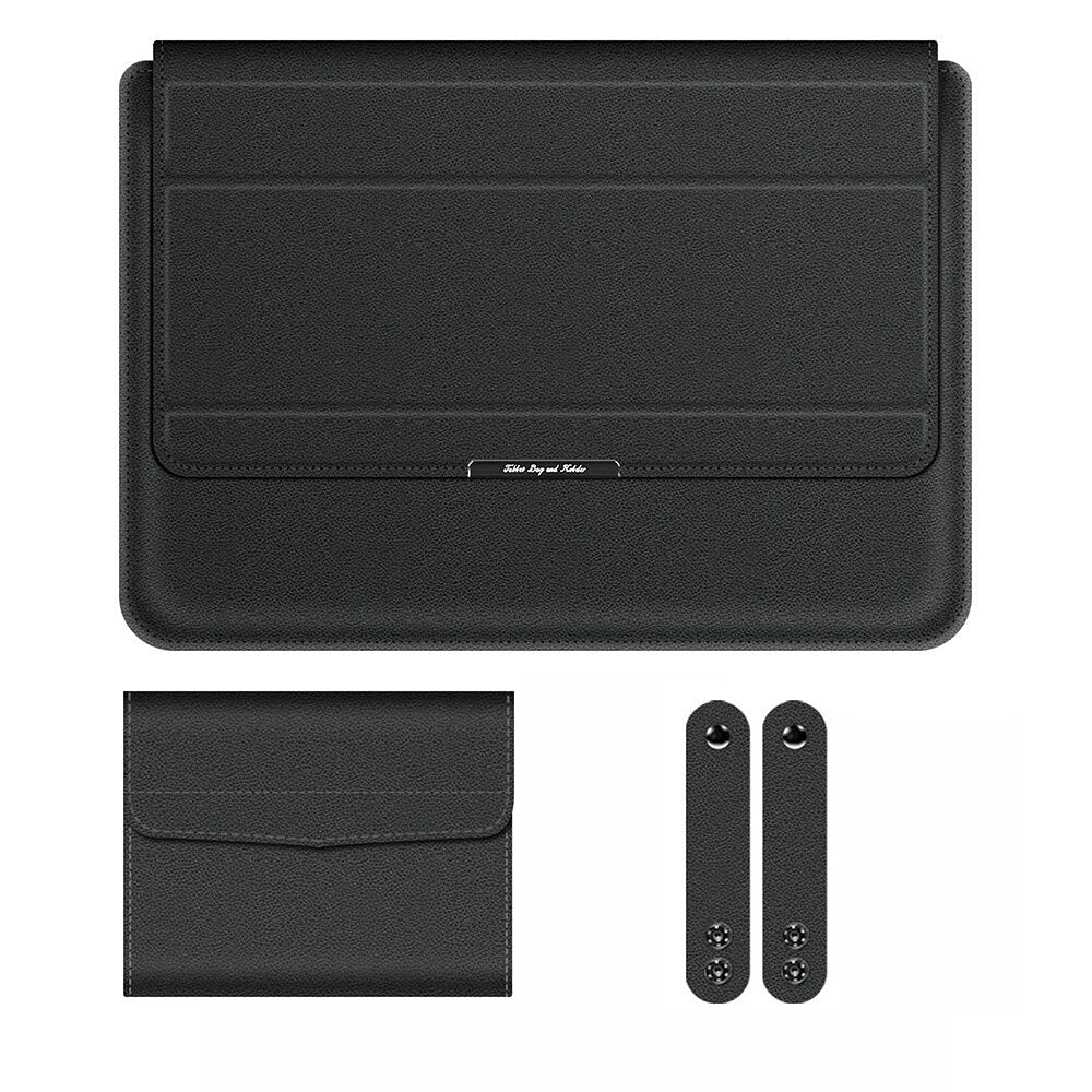 13/14/15 inch Laptop Sleeve Bag PU Leather Case Laptop Stand Keyboard Hand Rest Laptop Inner Case Notebook Case for MacBook