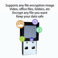 Mini Fingerprint Recognition Logger USB2.0 Smart ID 360 Full Angle Identification Adapter For Windows 10 32/64Bit Fingerprint Encryption Login