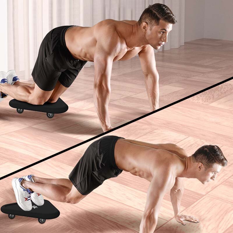 Multifunctional Triangular Abdominal Plate Fitness AB Roller Plate Silent Universal Abdominal Wheel