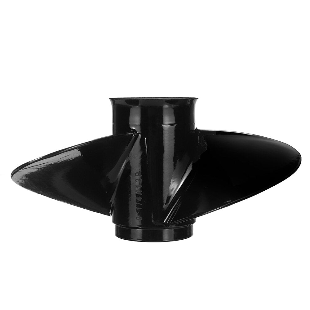 9 1/4 x 12 25-30HP 3-Blade Marine Propeller Outboard Engine Propellers 14 Tooth Aluminum Alloy for Mercury Tohatsu Outboard