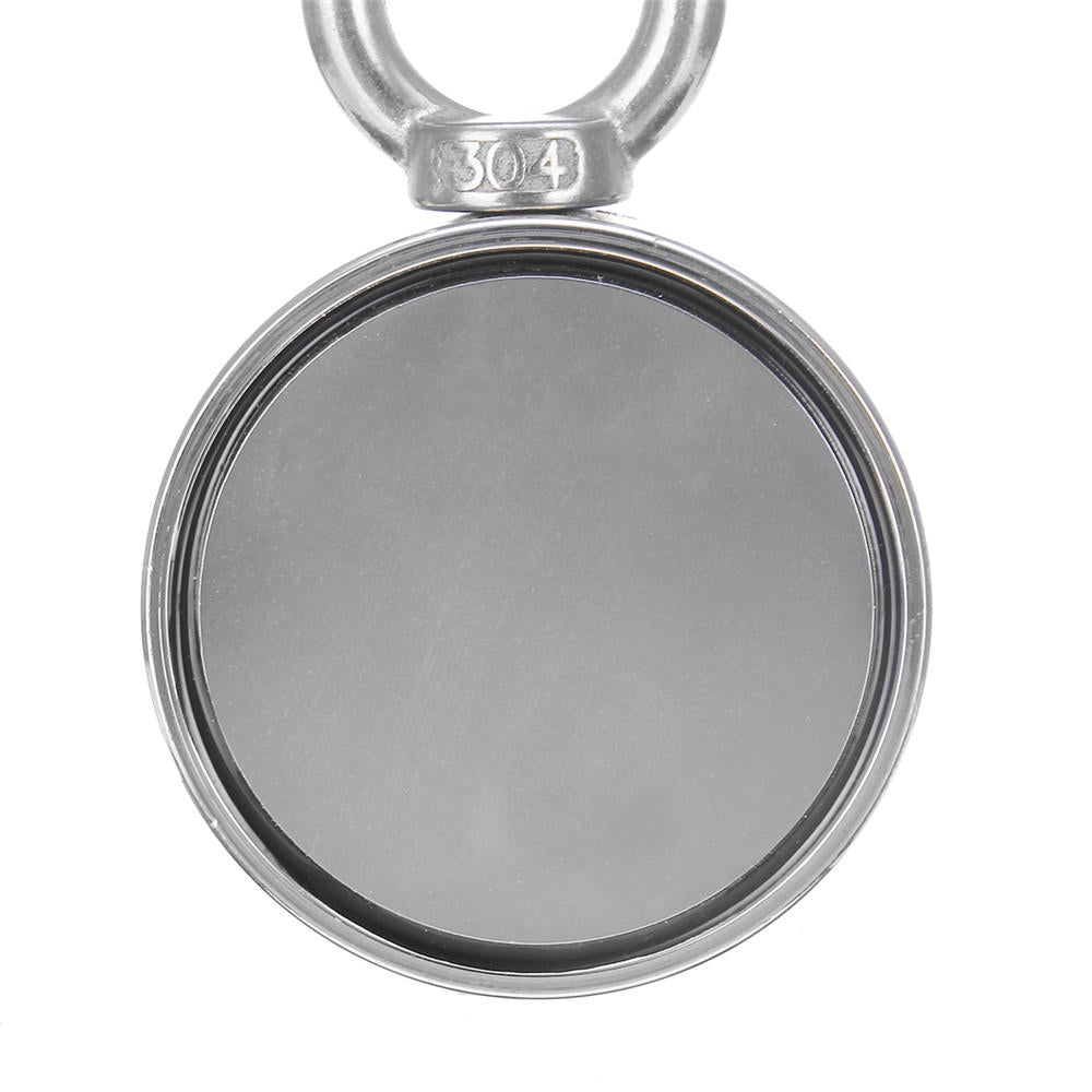 Double Side 420kg D75mm Neodymium Fishing Salvage Recovery Magnet For Detecting Metal Treasure