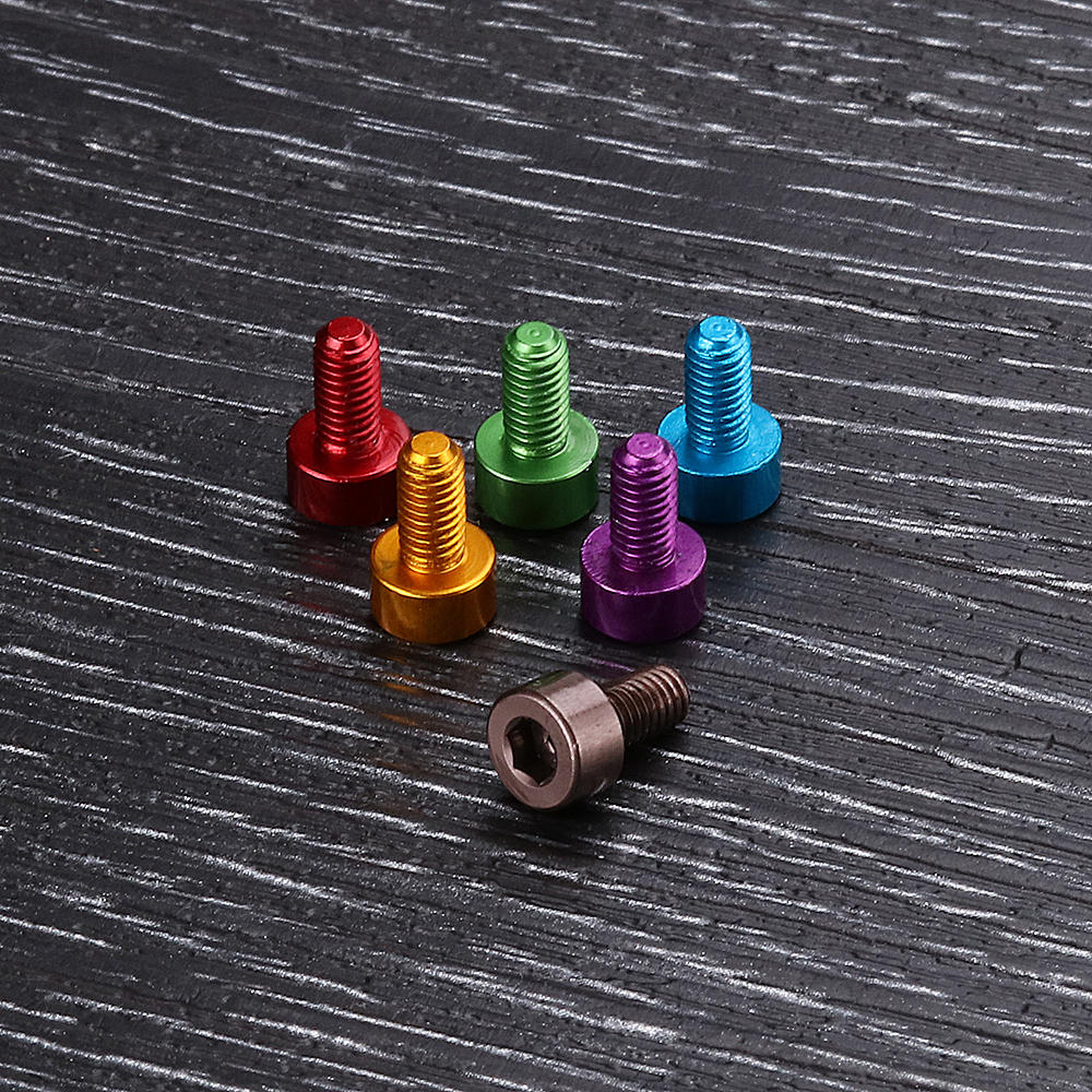 10Pcs M36mm Hex Socket Screw M3 Cap Head Bolt 7075 Aluminum Alloy Multicolor