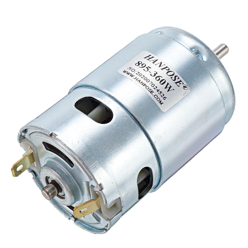 Motor DC 12V 24V 200/360W DC Motor Large Torque High Power DC Motor Double Ball Bearing Spindle Motor