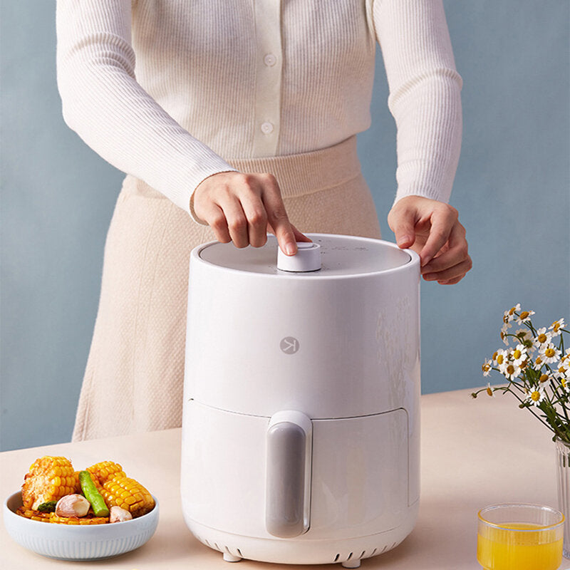 Air Fryer 900W 1.5L Oil Free Electric Air Oven Cooker Mechanical Knob Easy Operation Design