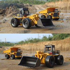 Six Channel 1/18RC Metal Bulldozer Charging RC Car