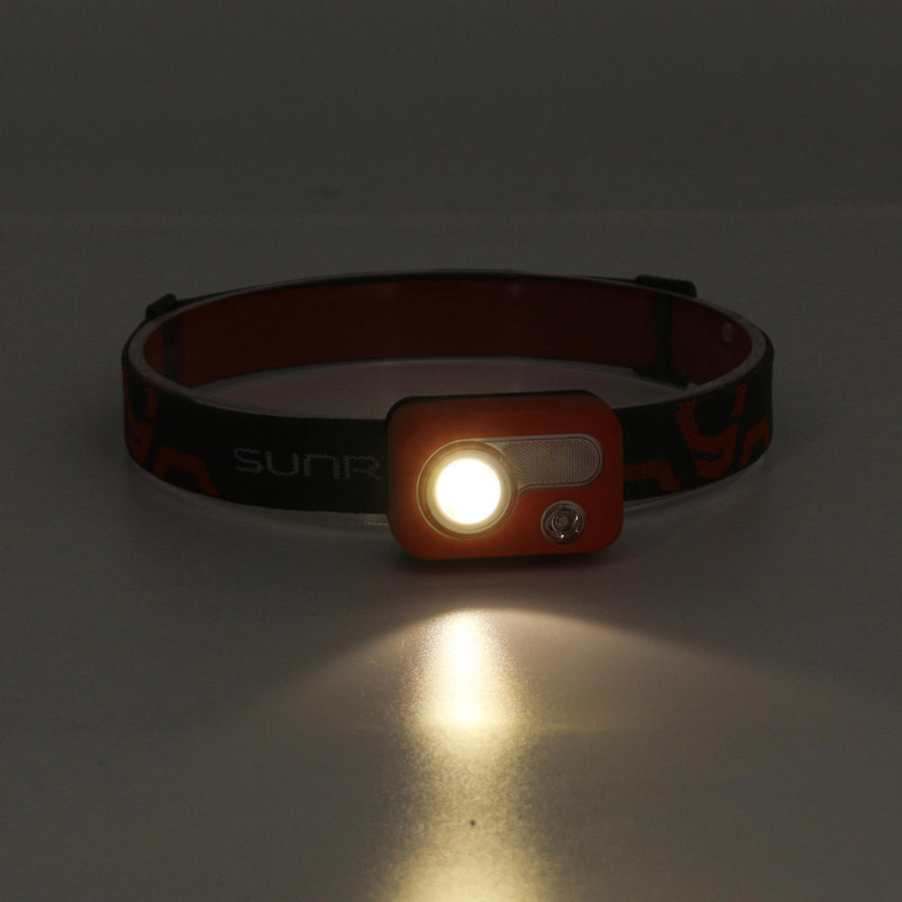 215LM Far Near Distance Red Light 6 Modes IPX5 Waterproof Headlamp 3xAAA Battery