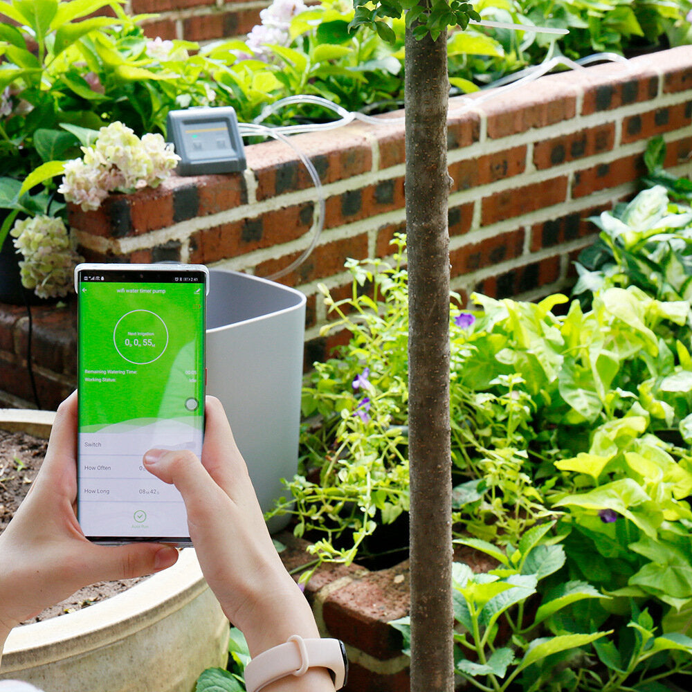 Smart WIFI Automatic Watering Timer Irrigation Controller Smart Life APP Controlled for Plants Garden Watering System