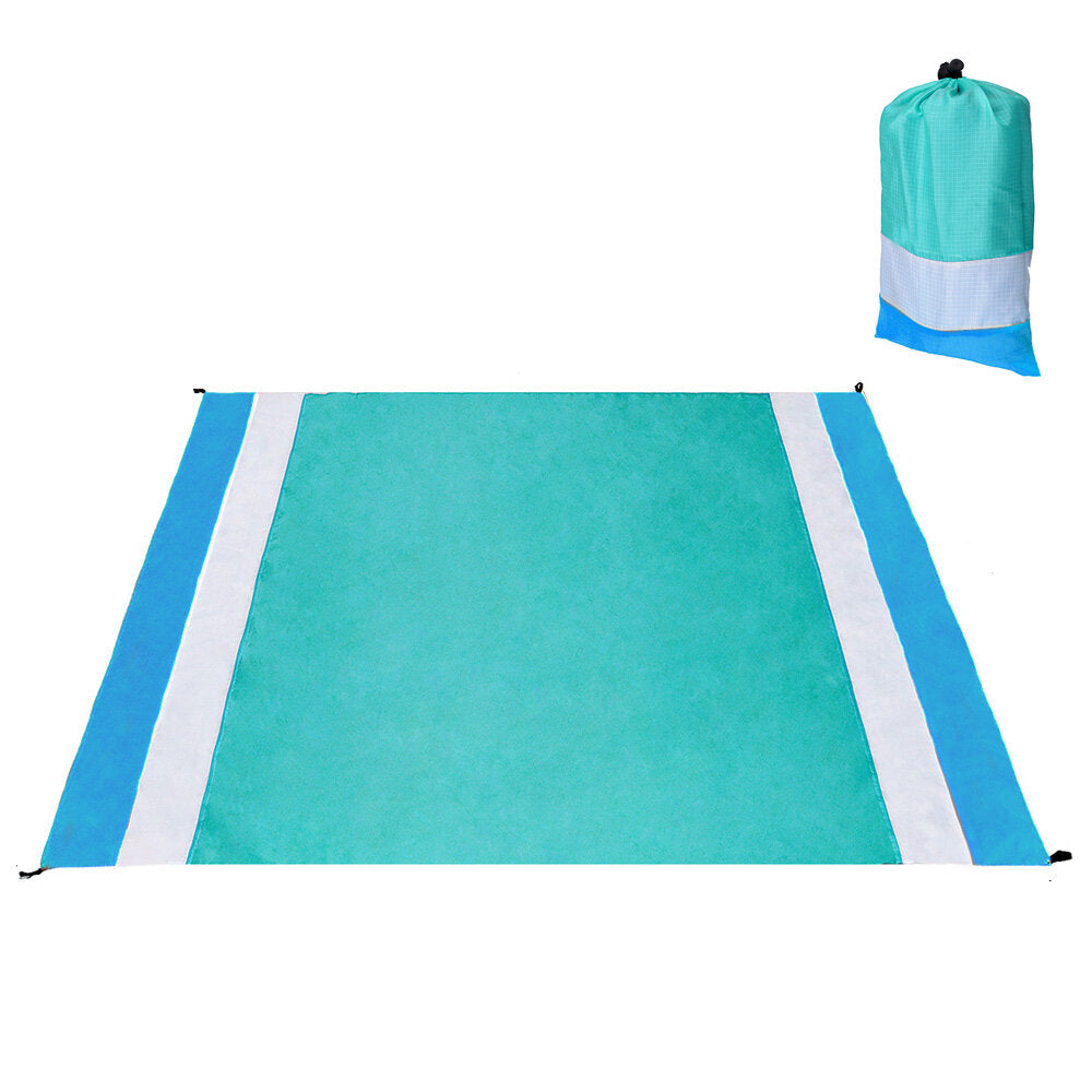 200x210cm Beach Mat Sand Free Blanket Waterproof Picnic Pad Oversize Sunshade Canopy Outdoor Camping Travel