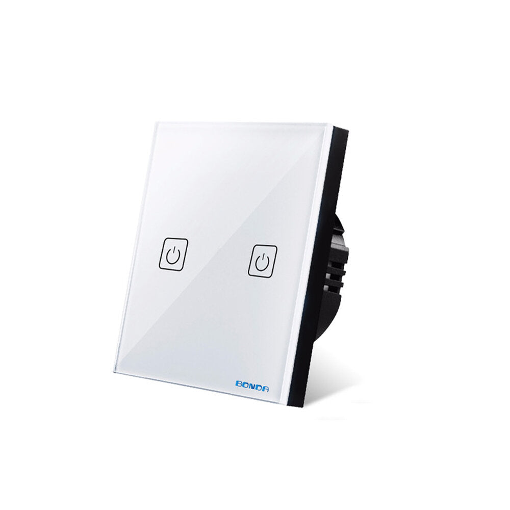 Smart Switch Wireless Remote Control APP Controled Wall Light Switch Luxury Crystal Glass Touch Screen have 1/2/3 Way