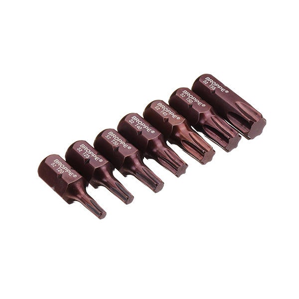7pcs T20-55 30mm Magnetic Torx Screwdriver Bit S2 Steel 10mm Hex Shank for Impact Screwdriver
