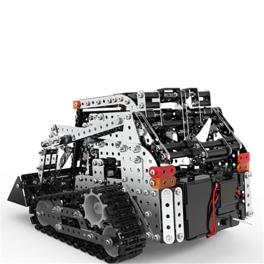 2.4G 10CH 1178PCS Stainless Steel DIY RC Car for Caterpillar Forklift Model Vehicles