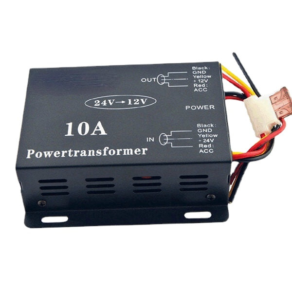 Vehicle Car DC 24V to 12V 6A 10A 15A 20A 30A Power Supply Transformer Converter
