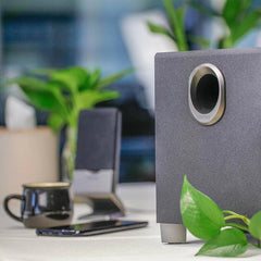 2.1 Channel Multimedia Speaker MDF 4-inch Subwoofer Hi-Fi Stereo Bass 3.5mm Audio Computer Speakers with EU Plug