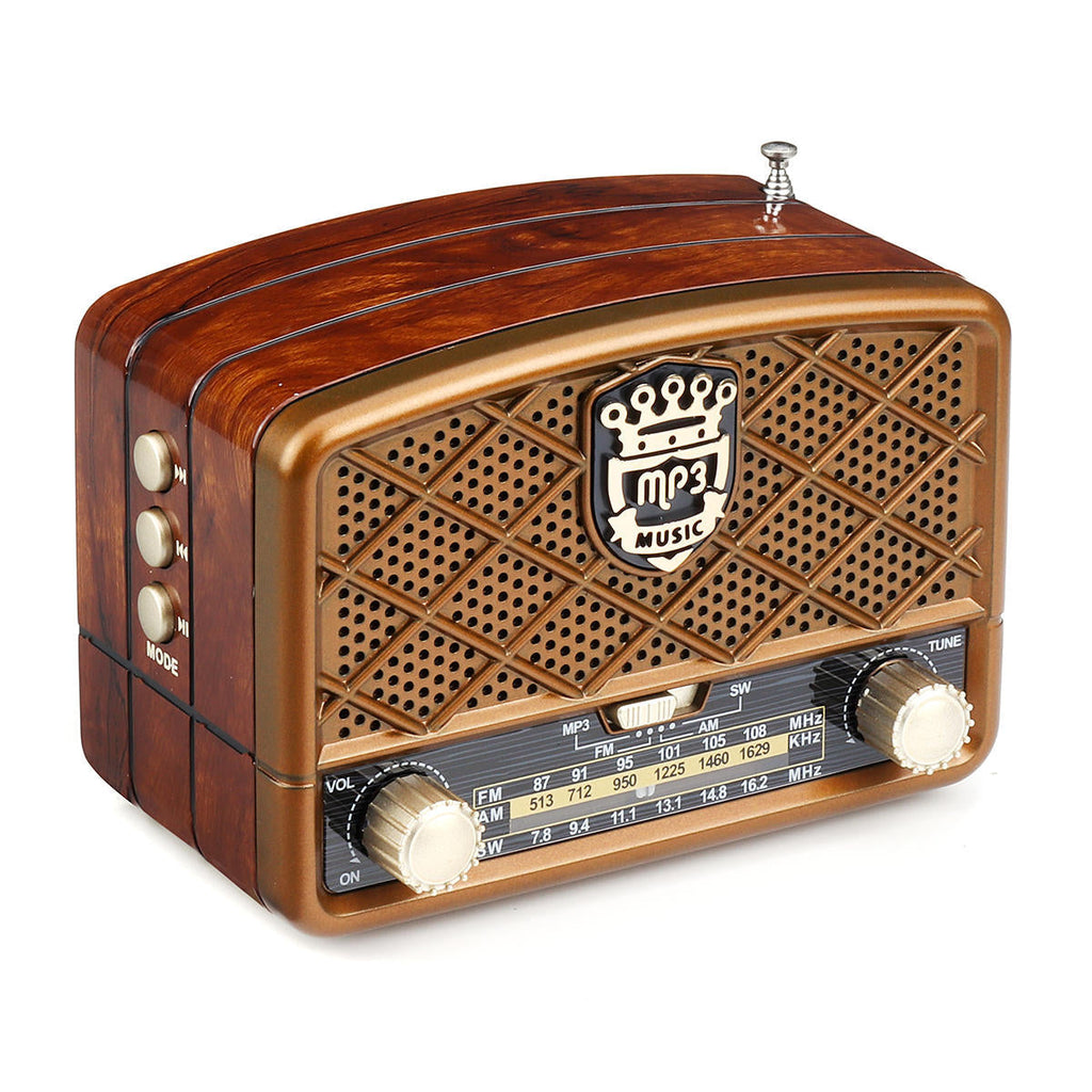 AM 513-1629KHz SW FM 87-108MHz Radio AUX USB TF Card Bluetooth Speaker MP3 Player