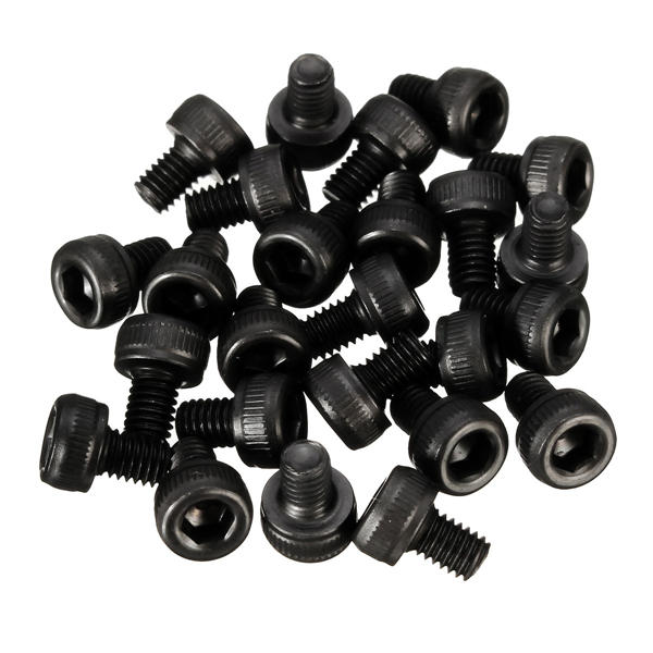 25/50/100pcs Metric Thread M3x5mm Hexagon Socket Cap Head Steel Screw Bolt