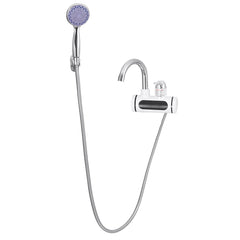 3000W 360 Electric Faucet Tap Instant Hot Water Heater Home Bathroom Kitchen EU Plug