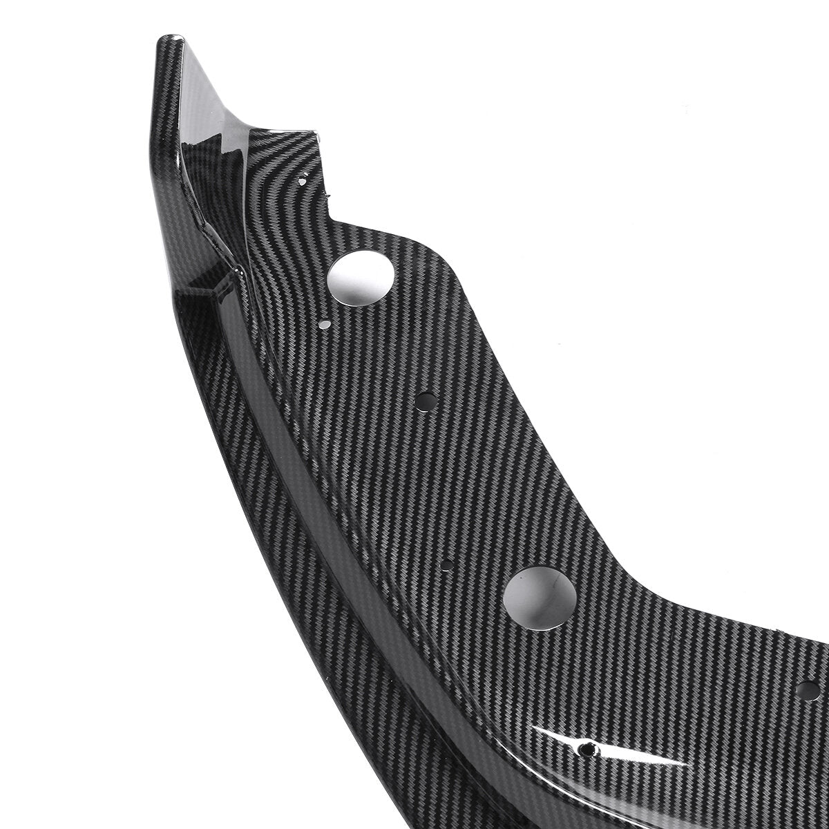 Carbon Fiber Look Front Bumper Lip Spoiler Splitter Cover Trim Body Kit 3PCS