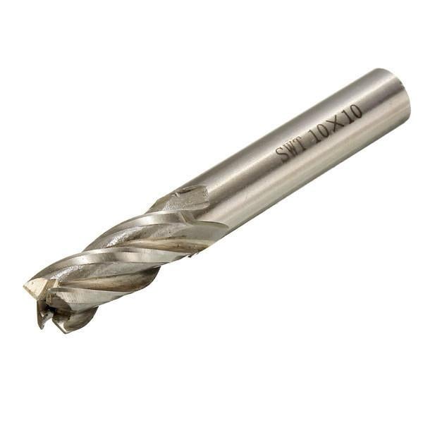 3pcs HSS Straight Shank End Mill Cutter 4 Flute 8/10/12mm CNC Tool