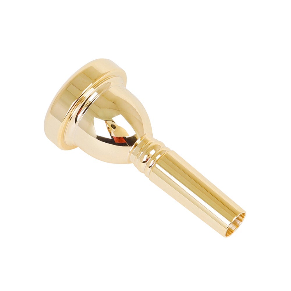 12.7 mm Bach Tenor Trombone 5G Mouthpiece Brass + Lacquered Gold Trumpet Accessories Golden