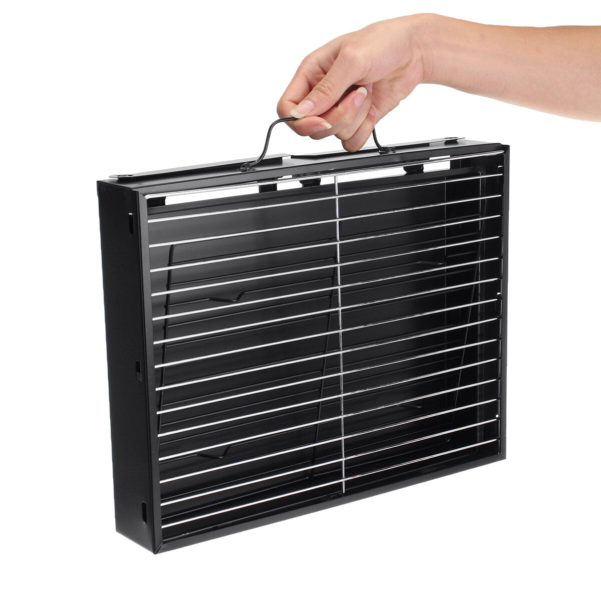 Barbecue Grill Portable Foldable Stainless Steel Mini Light for 3-5 Person