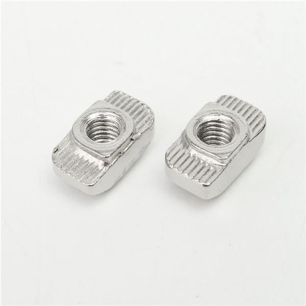 50pcs T Sliding Nut Block for 3030 Aluminum Profile Zinc Coated Plate Aluminum Accessories
