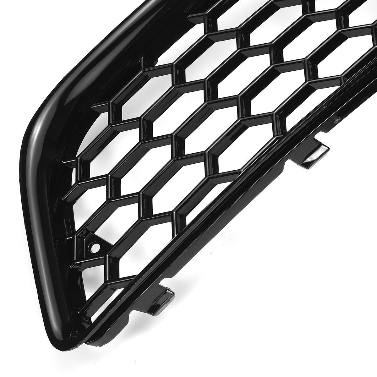 Front Fog Light Lamp Grille Grill Cover Honeyycomb Glossy Black