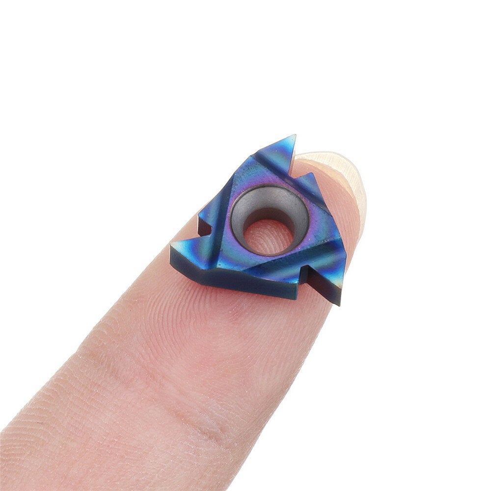 10pcs HRC45 Blue Nano 16ER AG60 Carbide Insert External Threading