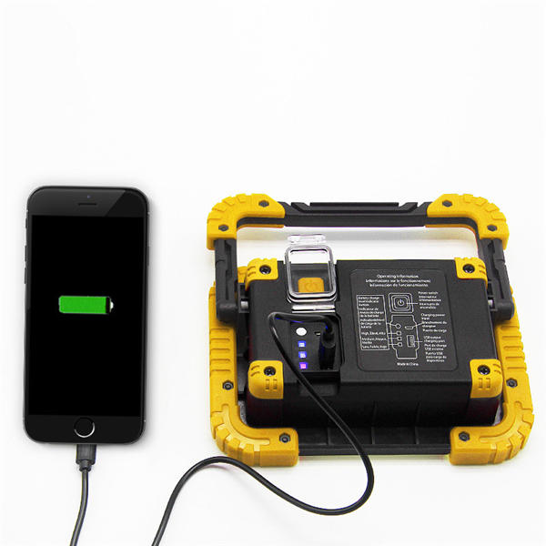 10W Portable USB Rechargeable LED COB Camping Light Outdoor Flood Light for Hiking Fishing