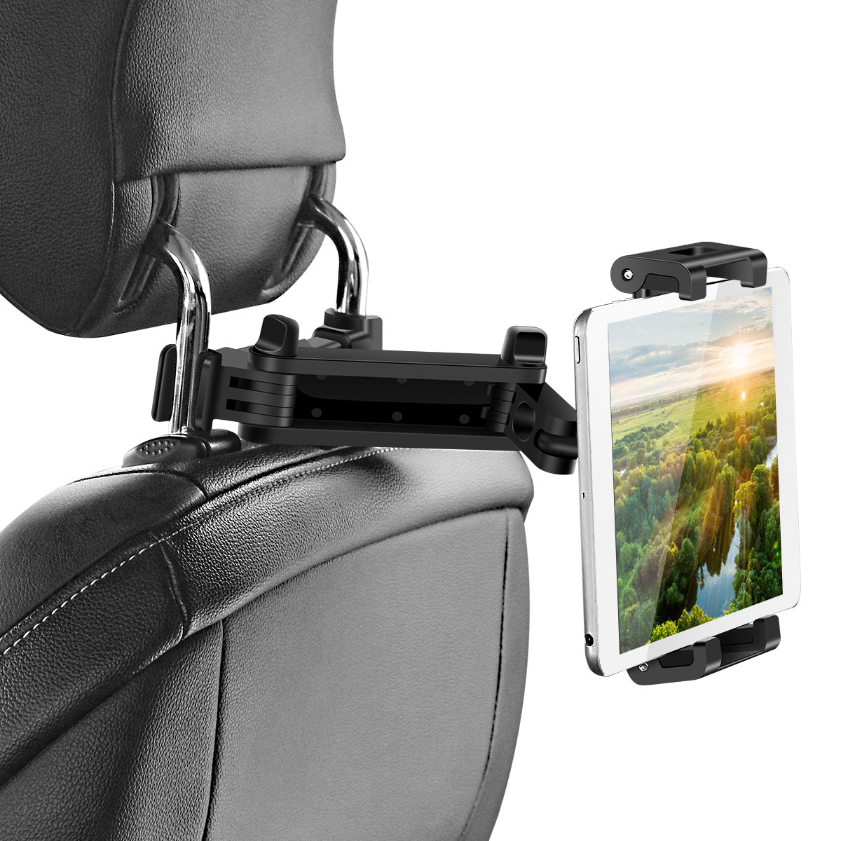 Universal Car Headrest Tablet Mount 360° Rotating Auto Seat Back Phone Holder Car Backseat