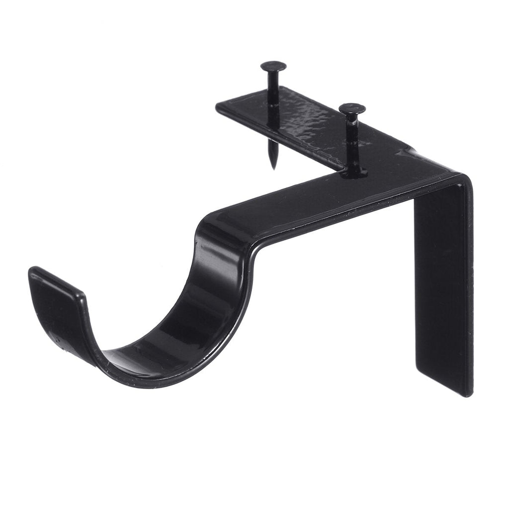 2 Pairs Hang Curtain Rod Holders Bracket Into Window Frame Brackets