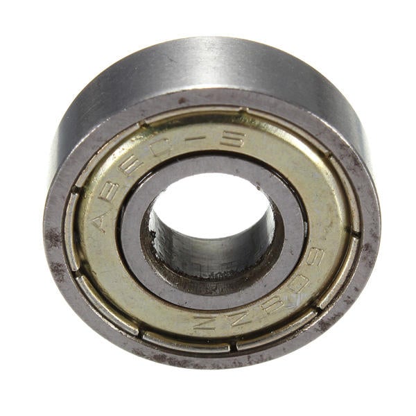 10Pcs Skateboard Groove Roller Blade Ball Bearings Wheels Silver