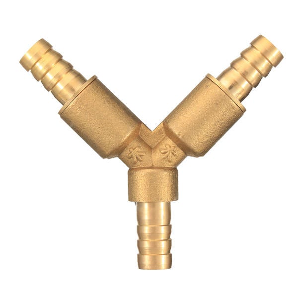 3/8 Inch Brass Y Shape 3 Way Shut off Ball Valve Fitting