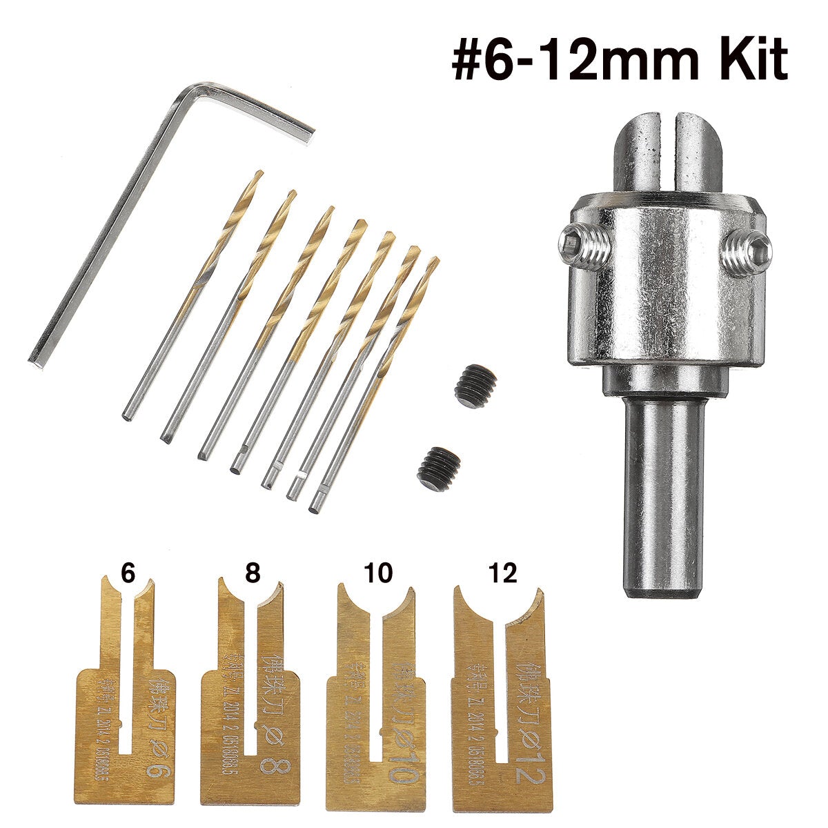 Wooden Bead Maker Beads Drill Bit Milling Cutter Set Molding Tool