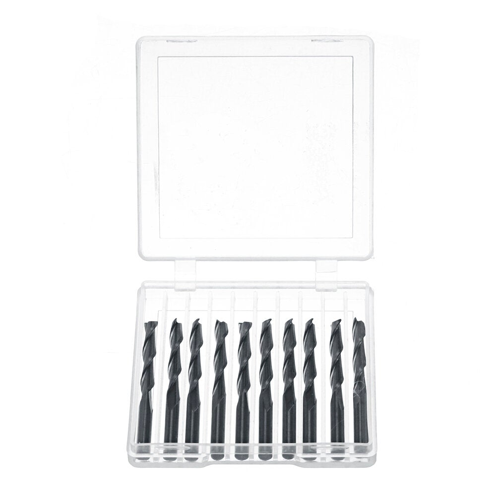 10pcs 3.175*22mm 2 Flutes Milling Cutter CNC Cutting Tool Parts