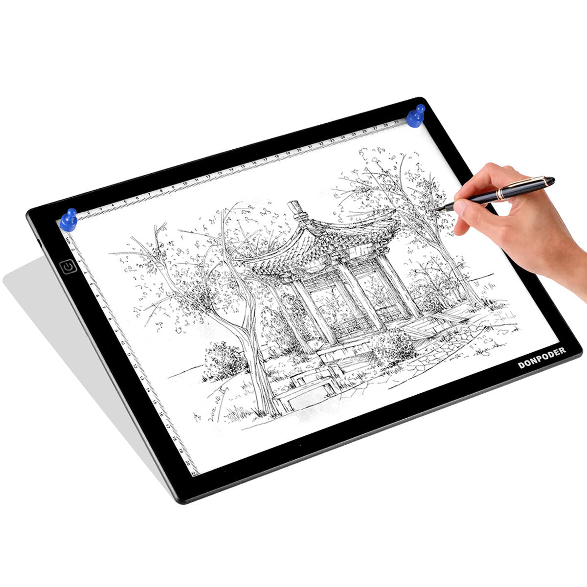 LED Artist Tattoo Art Stencil Board Wired 12W 3 Level Adjustable Brightness Light Box Table Tracing Drawing Board Pad