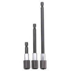 8pcs 290mm Flexible Shaft Bit Screwdriver Drill Bit Holder and Extension Bar Impact Socket Square Hex Shank Socket Adapter Drill Bit
