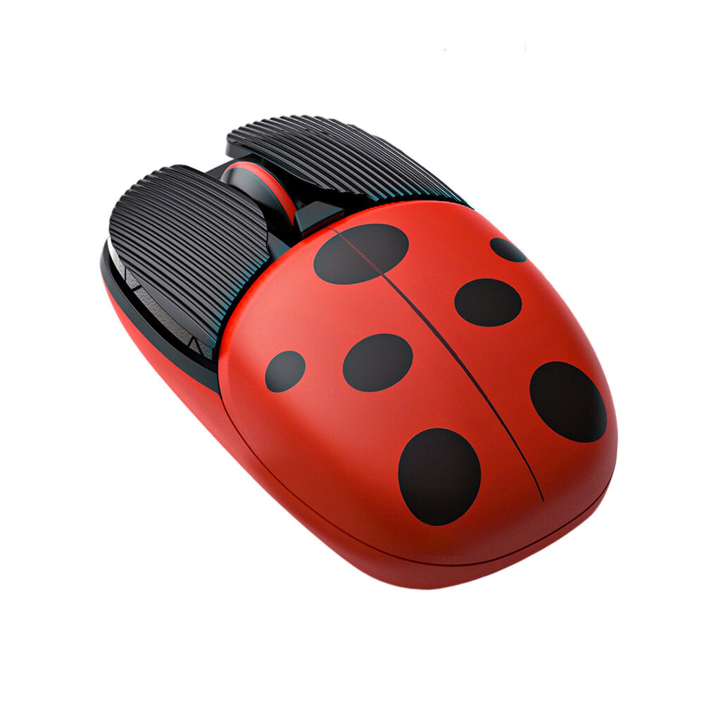 Cute Cartoon Mouse Dual Mode Bluetooth 3.0/5.2 2.4G Wireless Adjustable 1000-1600DPI Rechargeable Mute Button Mice
