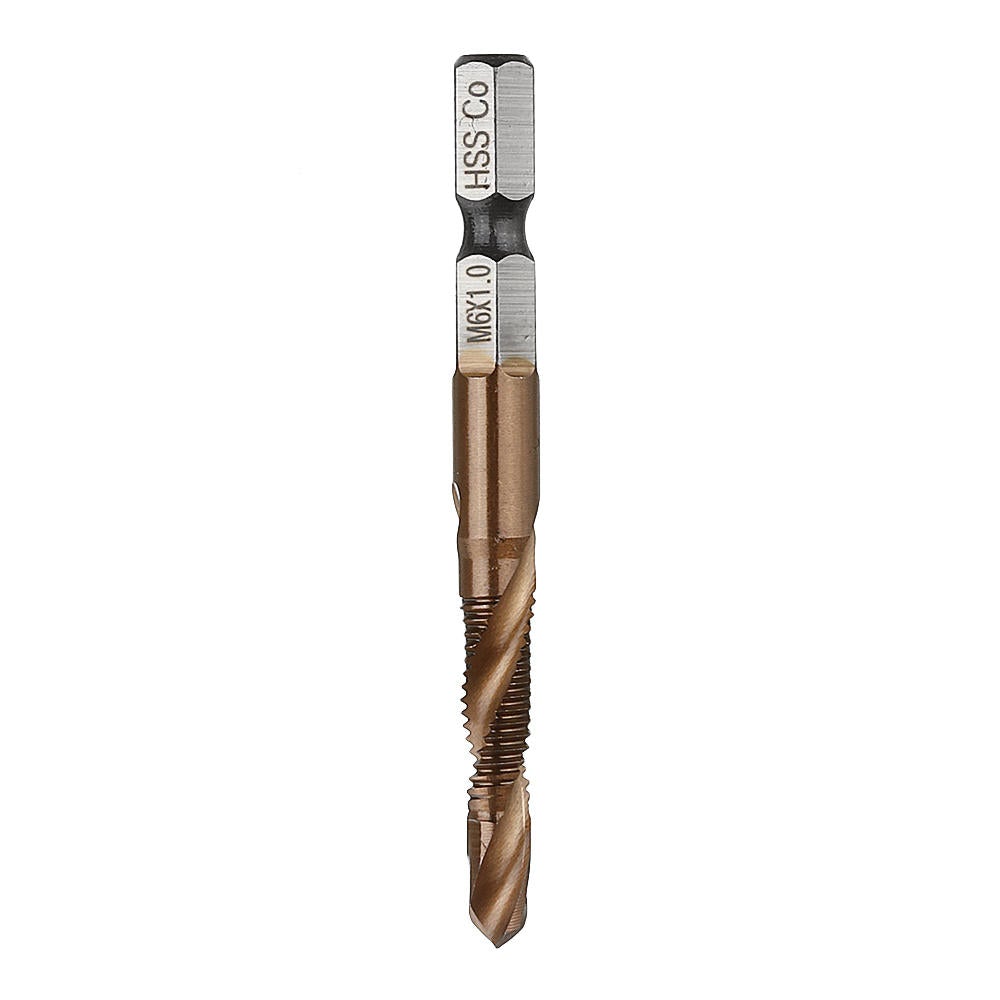HSS Co M35 Cobalt Combination Drill Tap Bit M3-M10 Deburr Countersink Drill Bit