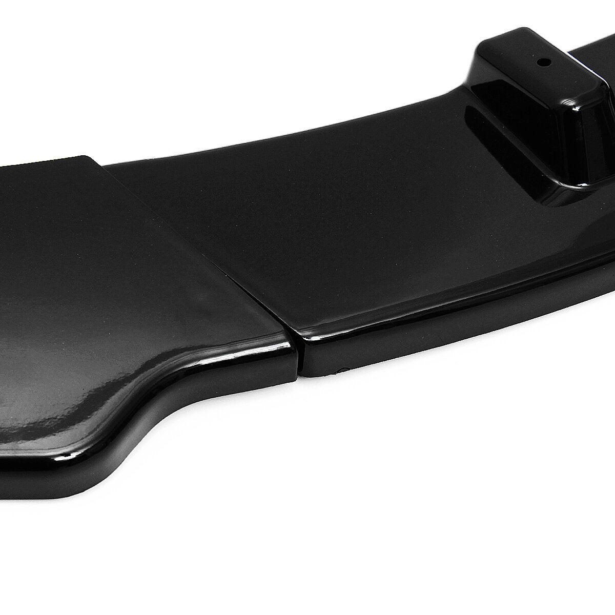 3PCS Glossy Black Front Bumper Lip Spoiler Splitter Cover Trim Body Kit