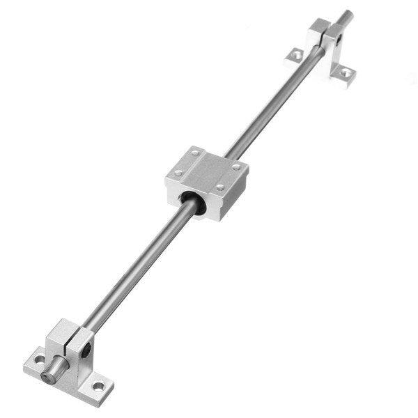 13pcs 350mm CNC Parts Optical Axis Guide Bearing Housings Aluminum Rail Shaft Support Screws Set