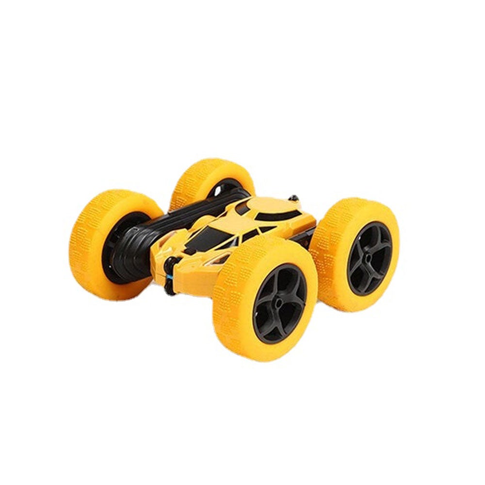 2.4g Charging Remote Control Rollover Climbing Double-sided Plastic Rotate Stunt Car Red/Blue/Green/Yellow for Kid