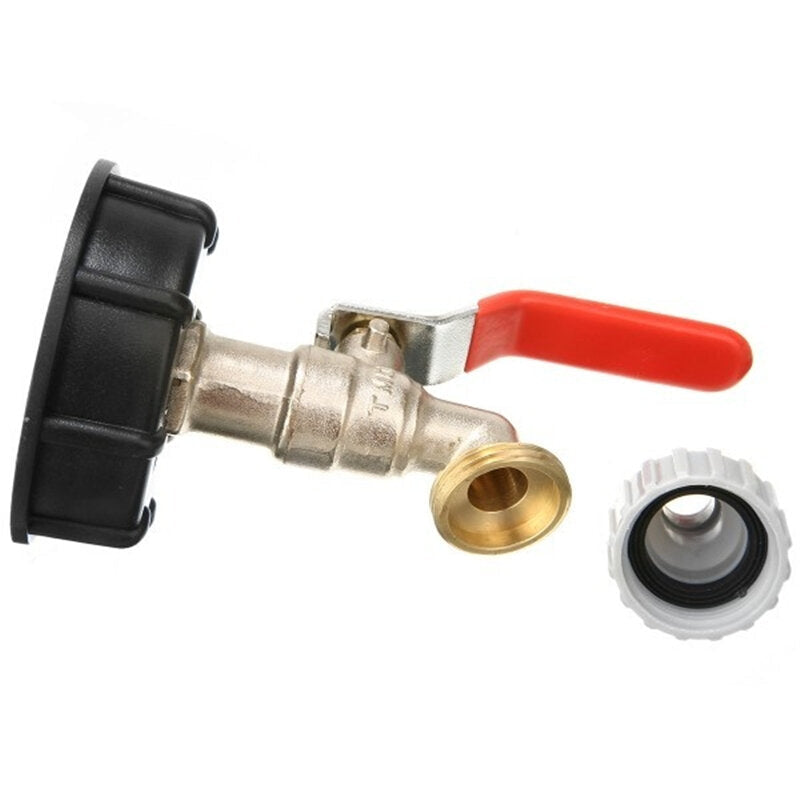 Tote Tank Valve Drain Adapter 1/2" Garden Hose Faucet Water Connector Tool