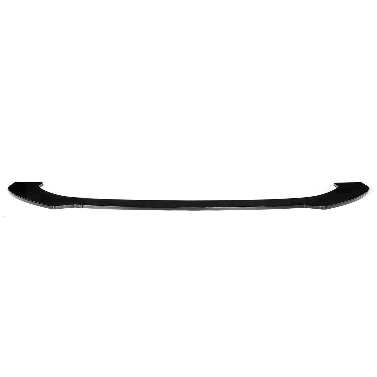 3pcs Front Lip Chin Bumper Body Kits Black With Black Line New For Car Universal