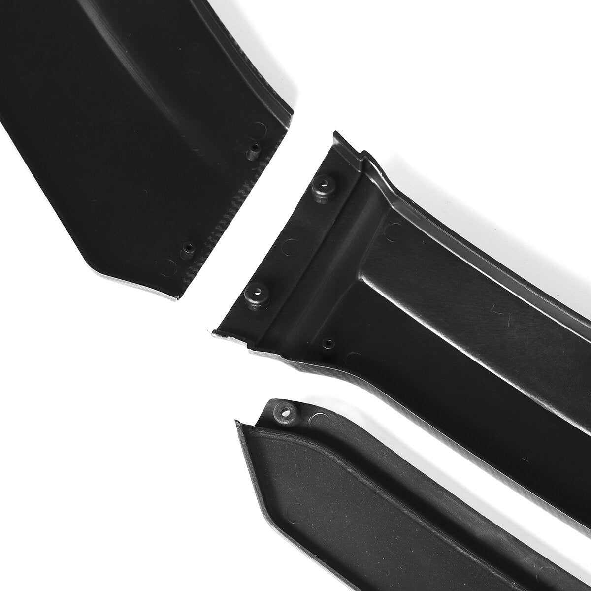 4PCS Universal Gloss Black Front Bumper Lip Body Kit Spoiler