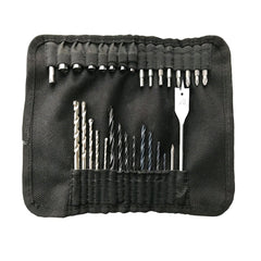 31Pcs of Electric Drill Matching High-speed Steel Drill Bit Combination Tool Set with Tool Canvas Bag