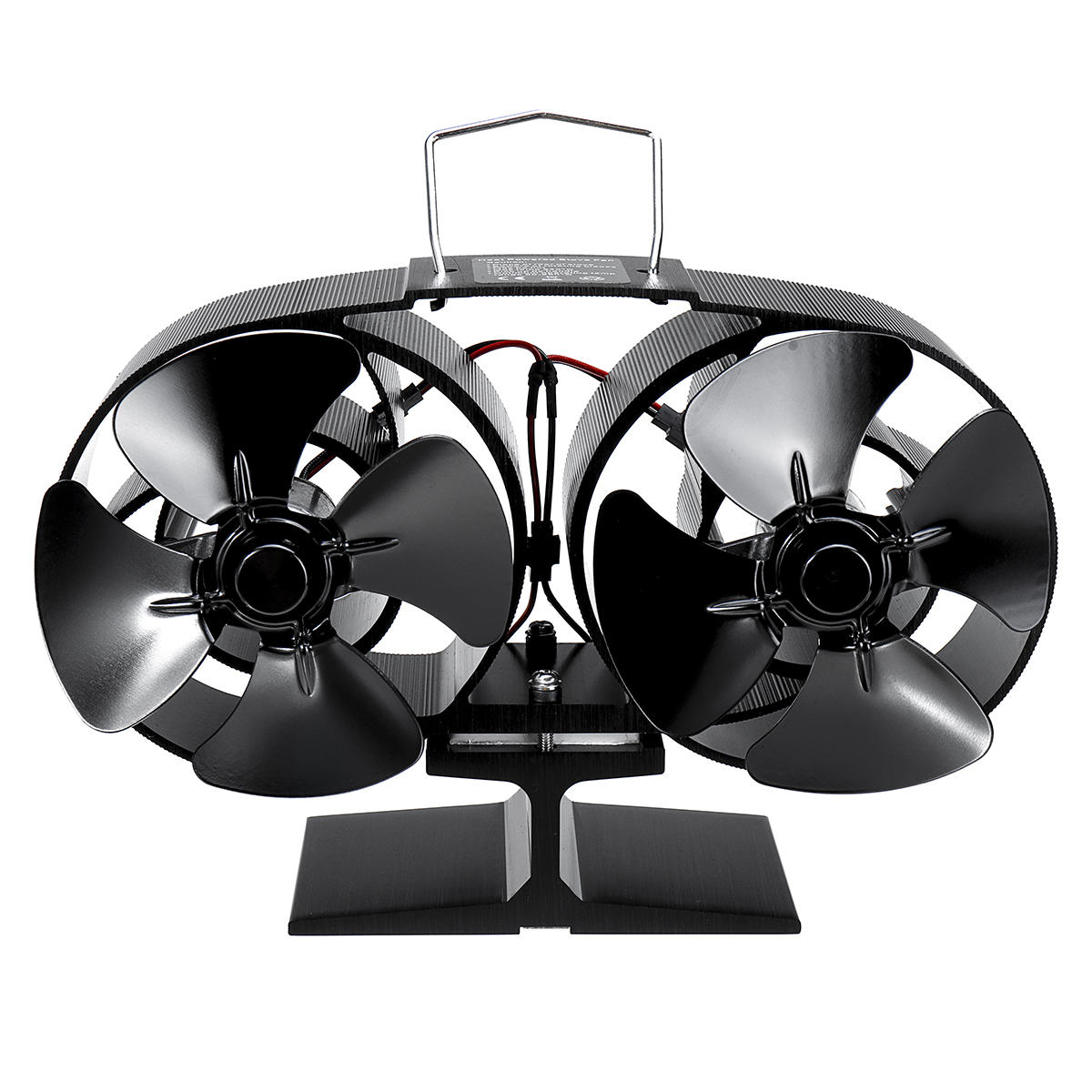8 Blades Stove Fan Fireplace Fire Heat Powered Saving Eco Friendly Fireplace Fans Wood Log Burner Household Winter Warmer
